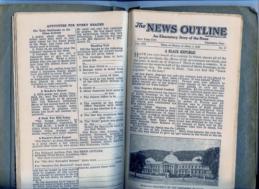 News Outline 1930